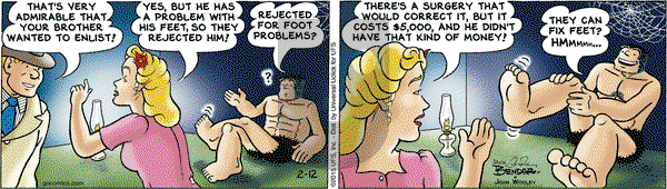 Alley Oop on Thursday February 12, 2015 Comic Strip