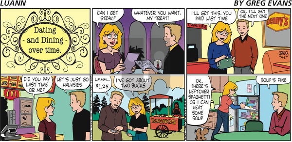 Luann on Sunday April 5, 2015 Comic Strip