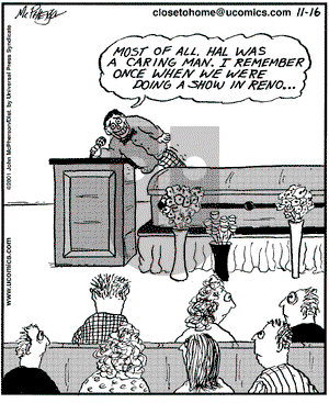 Close to Home on Friday November 16, 2001 Comic Strip