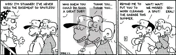 FoxTrot on Saturday March 31, 2001 Comic Strip