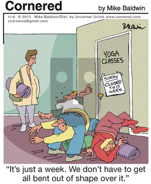 Cornered on Monday November 9, 2015 Comic Strip