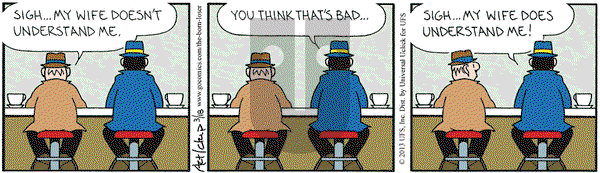 The Born Loser on Monday March 18, 2013 Comic Strip