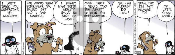 Get Fuzzy on Sunday January 8, 2012 Comic Strip