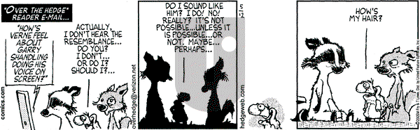 Over the Hedge on Thursday May 12, 2005 Comic Strip