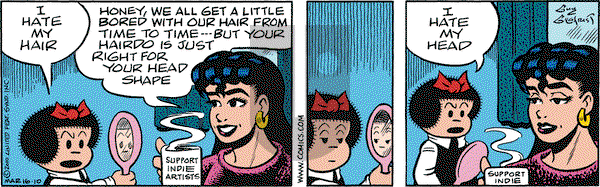 Nancy on Tuesday March 16, 2010 Comic Strip