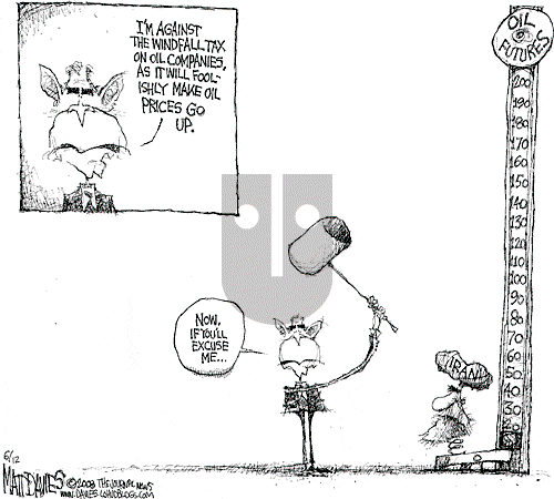 Matt Davies on Thursday June 12, 2008 Comic Strip