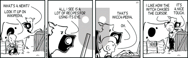 Cow and Boy Classics on Wednesday March 12, 2008 Comic Strip