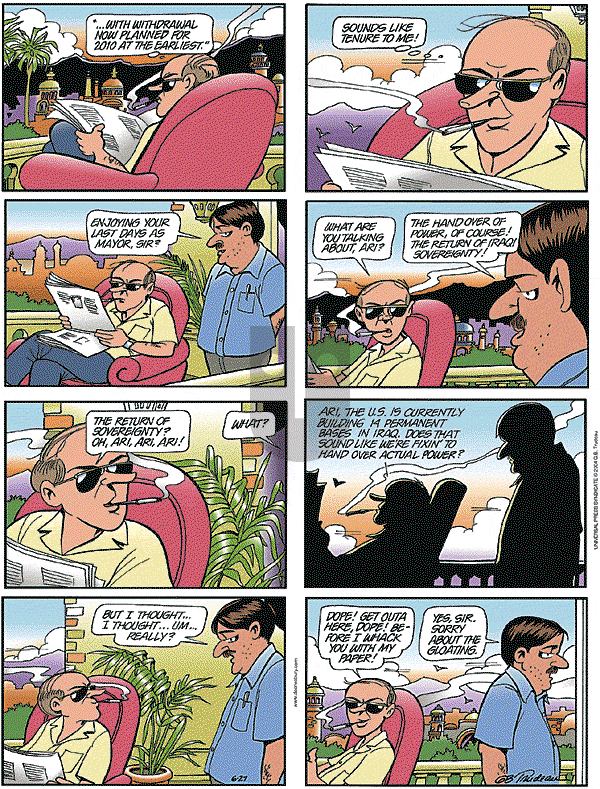 Doonesbury - Sunday June 27, 2004 Comic Strip
