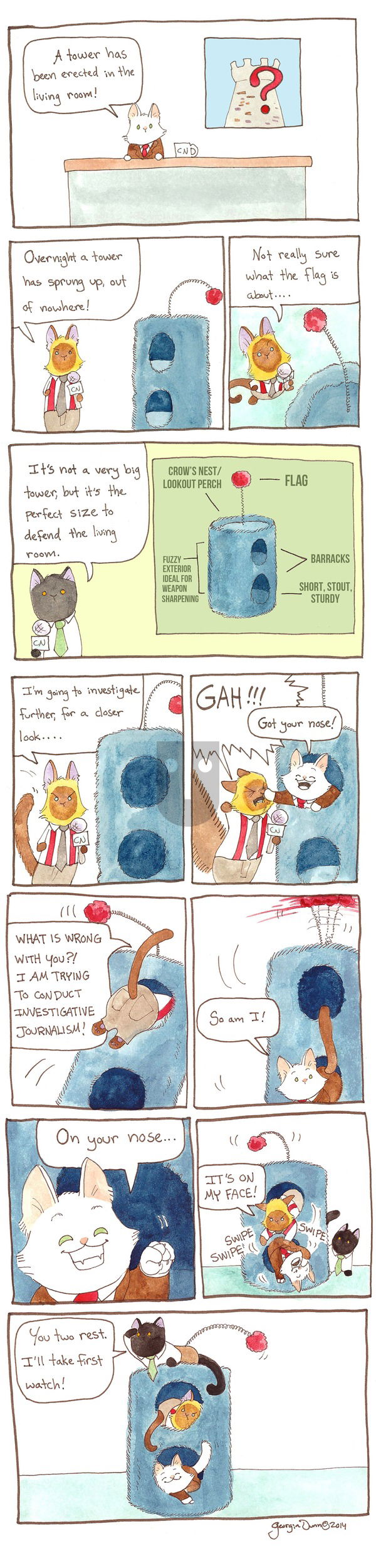 Breaking Cat News on Sunday October 30, 2016 Comic Strip