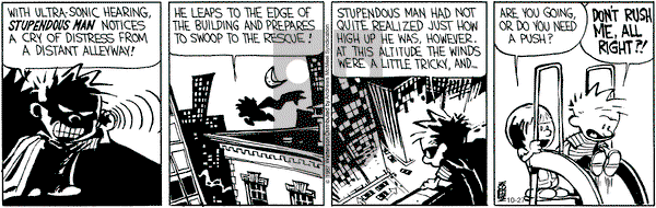 Calvin and Hobbes - Friday October 27, 2017 Comic Strip