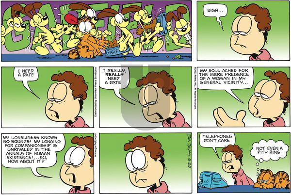 Garfield on Sunday May 25, 2003 Comic Strip