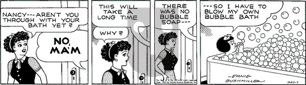 Nancy Classics on Thursday May 7, 2015 Comic Strip