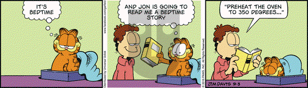 Garfield on Saturday September 3, 2016 Comic Strip