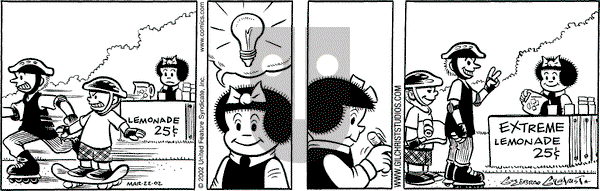Nancy on Tuesday April 9, 2002 Comic Strip