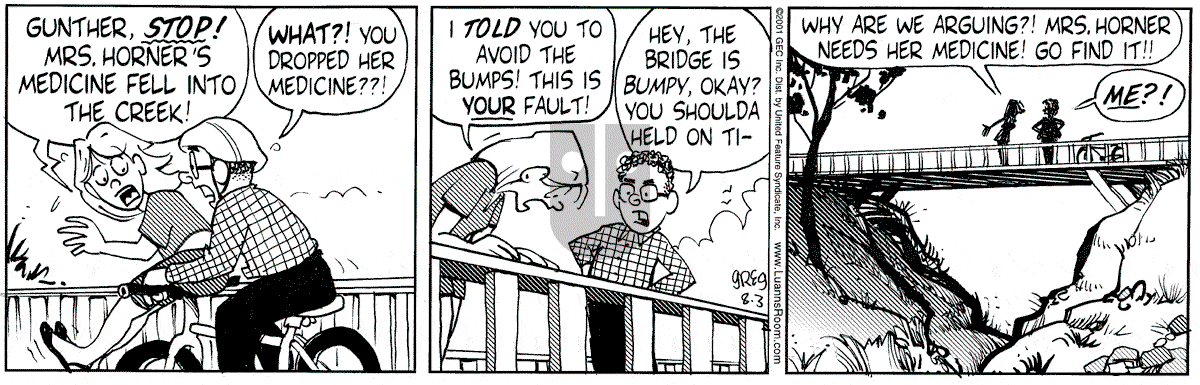Luann - Friday August 3, 2001 Comic Strip