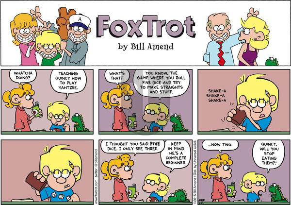 FoxTrot on Sunday March 22, 2015 Comic Strip
