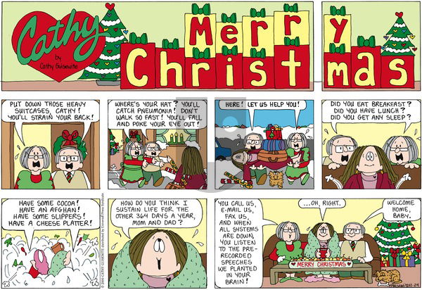 Cathy Classics on Sunday December 25, 2011 Comic Strip