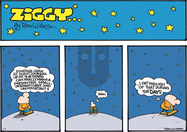 Ziggy - Sunday November 9, 2014 Comic Strip