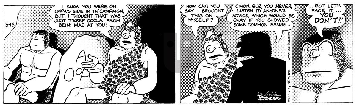 Alley Oop - Tuesday March 13, 2007 Comic Strip