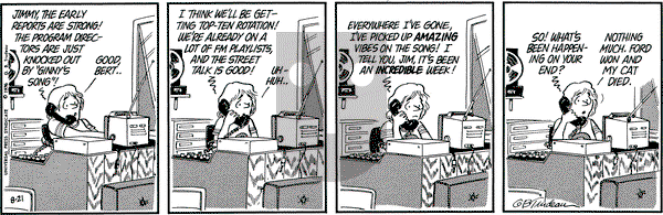 Doonesbury on Saturday August 21, 1976 Comic Strip