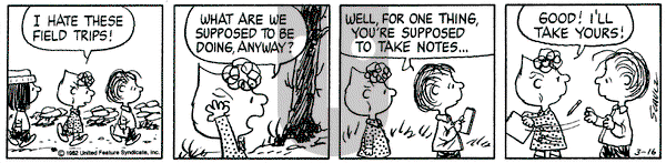 Peanuts on Tuesday March 16, 1982 Comic Strip
