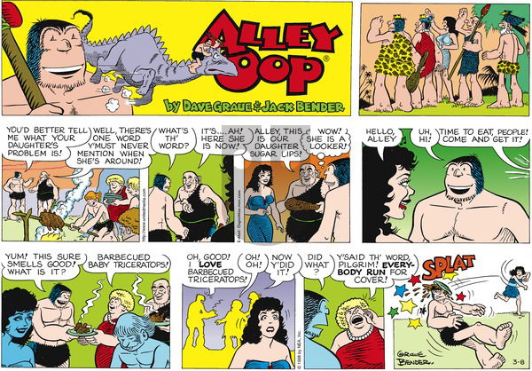 Alley Oop on Sunday March 8, 1998 Comic Strip