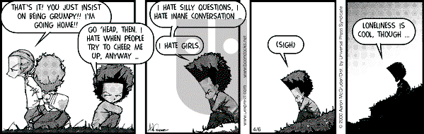 The Boondocks on Thursday November 8, 2007 Comic Strip