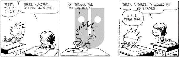 Calvin and Hobbes - Wednesday January 18, 1995 Comic Strip