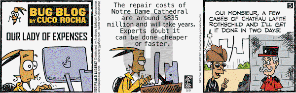 La Cucaracha on Thursday May 9, 2019 Comic Strip