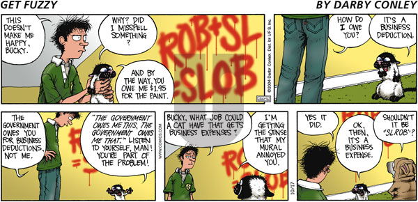 Get Fuzzy on Sunday October 17, 2004 Comic Strip