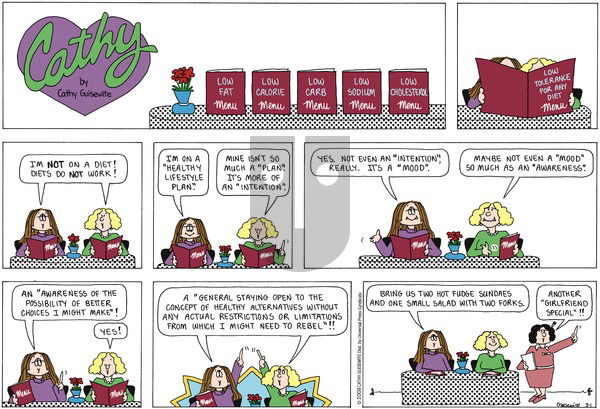 Cathy Classics on Sunday March 1, 2009 Comic Strip
