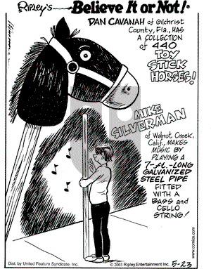 Ripley's Believe It or Not on Friday May 23, 2003 Comic Strip