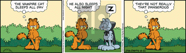 Garfield - Thursday October 31, 2013 Comic Strip