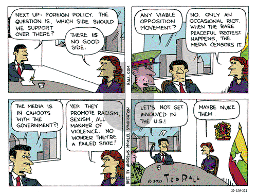 Ted Rall on Friday February 19, 2021 Comic Strip
