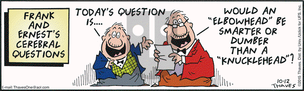 Frank and Ernest on Monday October 12, 2015 Comic Strip