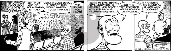 Alley Oop on Monday November 4, 1968 Comic Strip