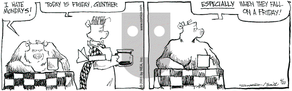 The Grizzwells on Friday April 20, 2001 Comic Strip