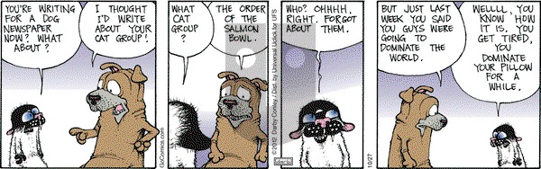 Get Fuzzy on Saturday October 27, 2012 Comic Strip