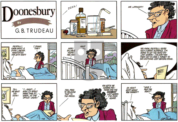 Doonesbury on Sunday July 23, 1989 Comic Strip