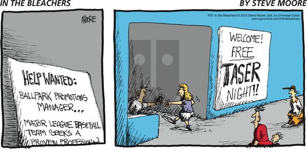 In the Bleachers on Sunday September 20, 2015 Comic Strip