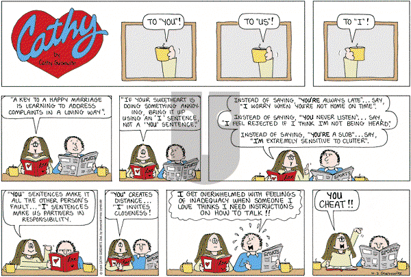 Cathy Classics - Sunday October 3, 2004 Comic Strip