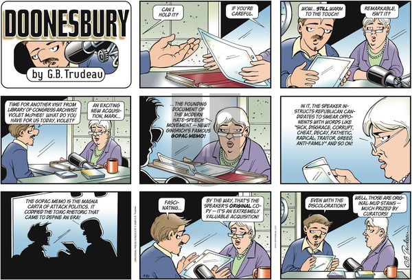 Doonesbury on Sunday September 21, 2008 Comic Strip