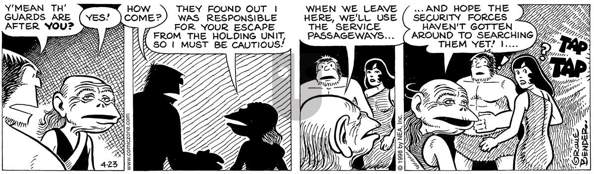 Alley Oop - Thursday April 23, 1998 Comic Strip