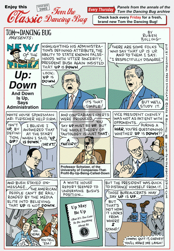 Tom the Dancing Bug on Thursday April 4, 2019 Comic Strip