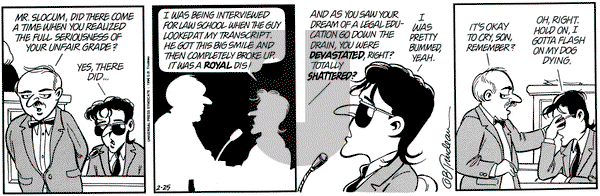Doonesbury on Friday February 25, 1994 Comic Strip