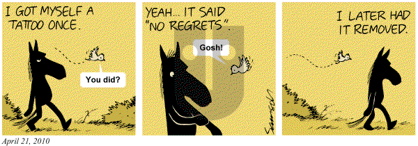 Dark Side of the Horse on Saturday April 9, 2011 Comic Strip