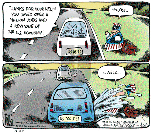 Tom Toles on Wednesday December 11, 2013 Comic Strip