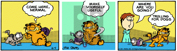 Garfield on Saturday February 24, 1996 Comic Strip