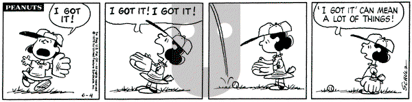 Peanuts on Friday June 4, 1976 Comic Strip