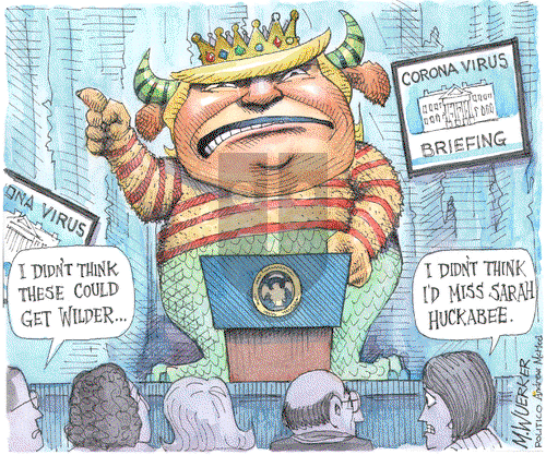 Matt Wuerker - Tuesday April 14, 2020 Comic Strip